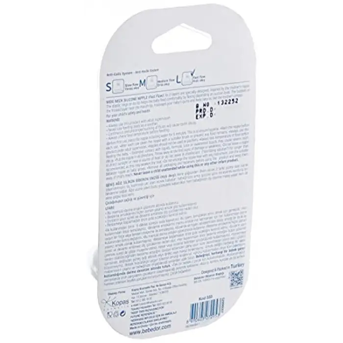 333 Biberon Emziği (Şeffaf)