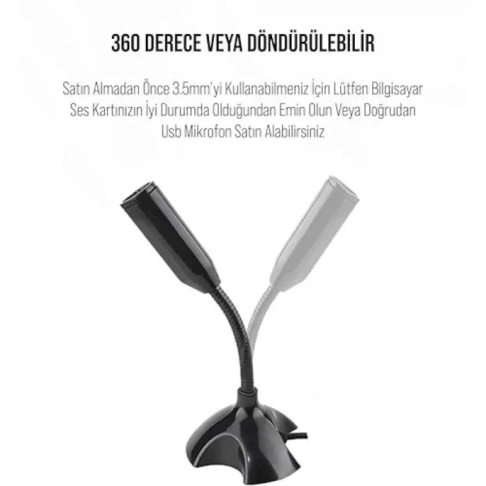 3,5 mm Aux Girişli PC Tablet Mikrofonu (MC-6)