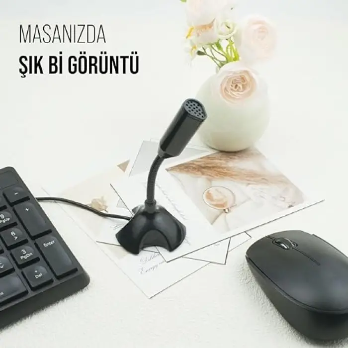 3,5 mm Aux Girişli PC Tablet Mikrofonu (MC-6)