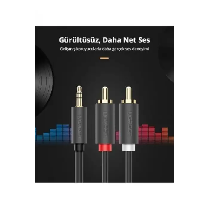 3.5 mm AUX Rca Ses Kablosu, 1.5 Metre