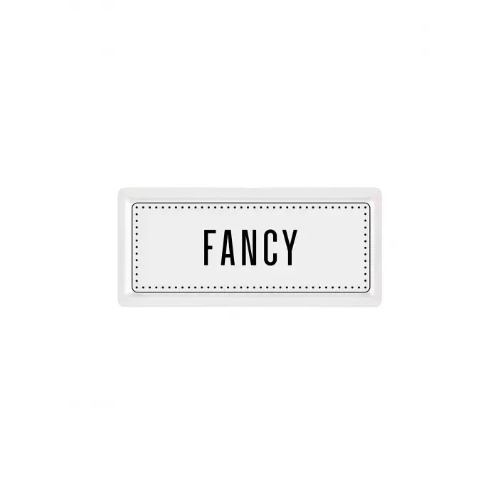 35 x 16 Cm Dikdörtgen Servis Tabağı, Fancy