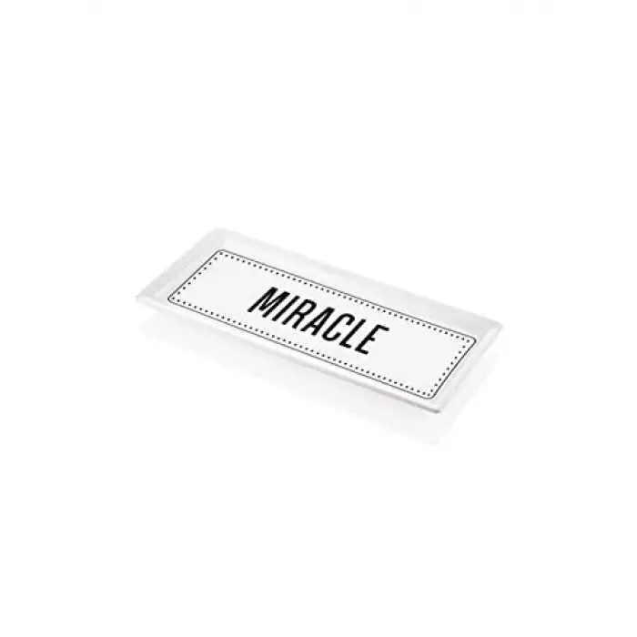 35 x 16 Cm Dikdörtgen Servis Tabağı, Miracle
