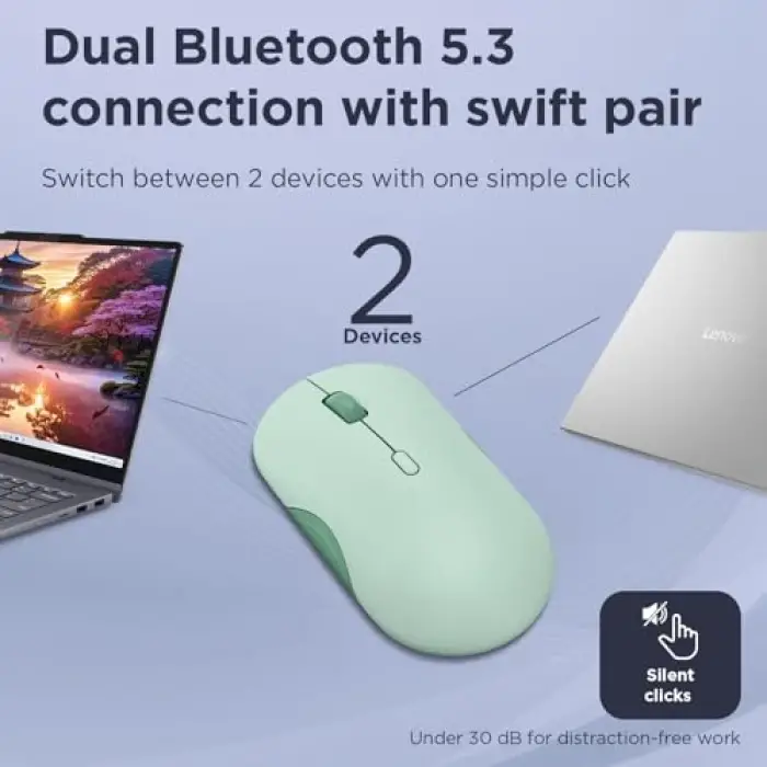 350 Bluetooth Sessiz Mouse, Breeze Moss Renk
