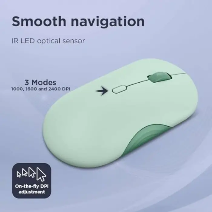 350 Bluetooth Sessiz Mouse, Breeze Moss Renk