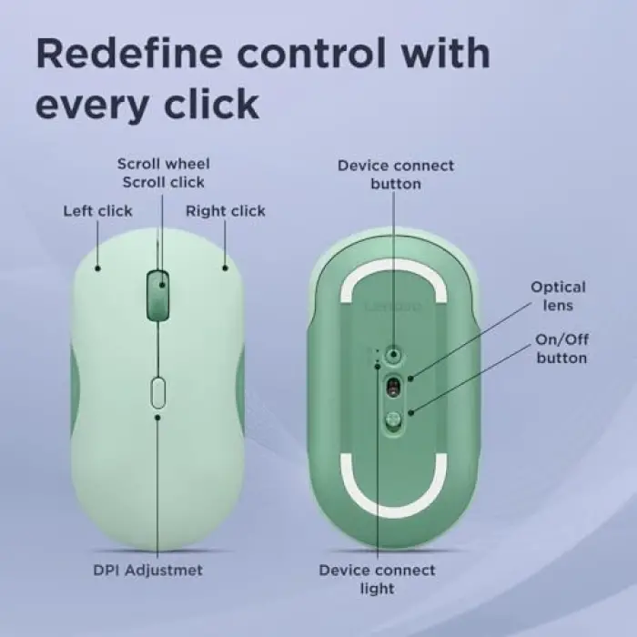 350 Bluetooth Sessiz Mouse, Breeze Moss Renk