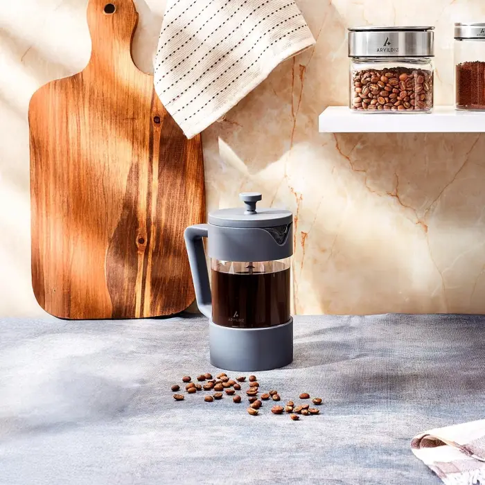 350 ml Doppio Grey French press