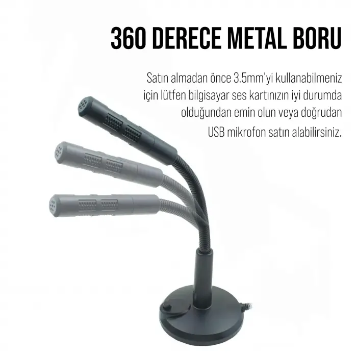 3,5mm Aux Girişli PC Tablet Mikrofonu (MC-7)