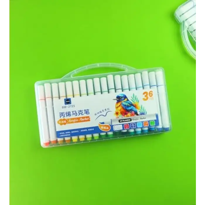 36 Renk Akrilik Marker Kalem Seti