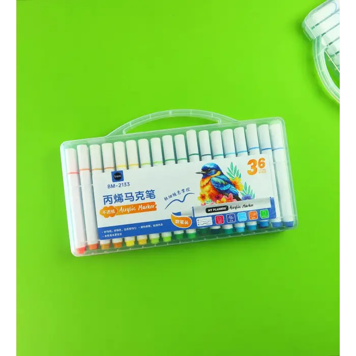 36 Renk Akrilik Marker Kalem Seti