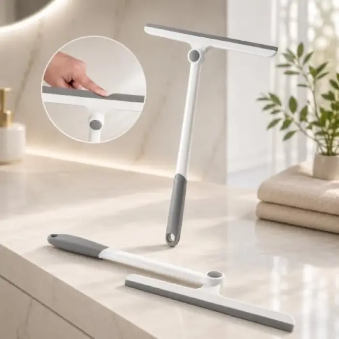 360 Derece Oynar Başlıklı Silikon Cam Çekçeği