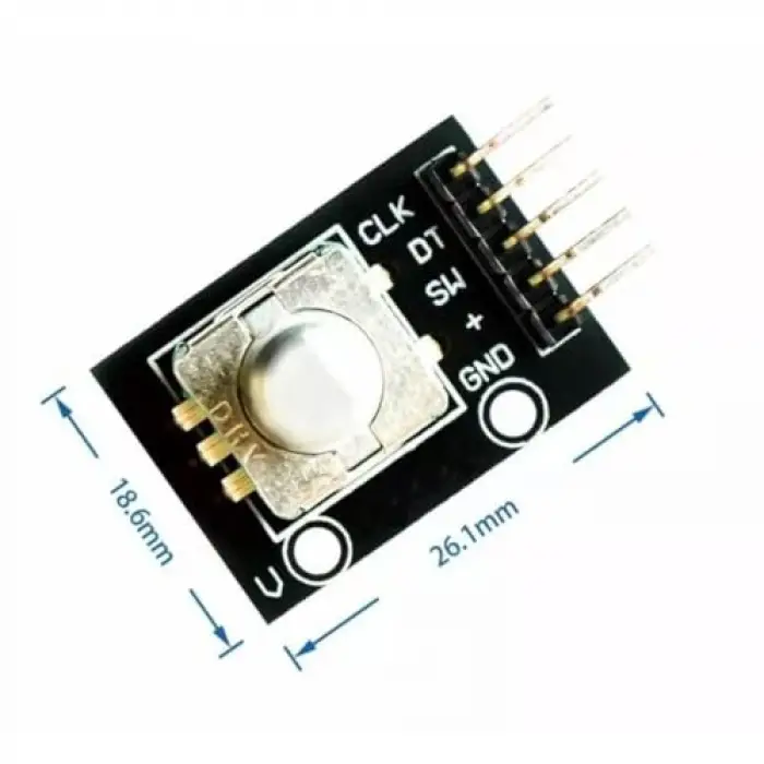 360 Derece Rotary Encoder KY-040,5V, 20 Darbe/Daire