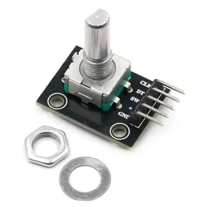 360 Derece Rotary Encoder KY-040,5V, 20 Darbe/Daire