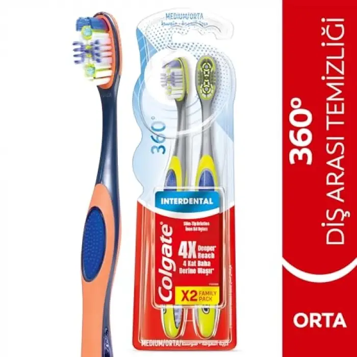 360° Interdental 1+1 Orta Diş Fırçası
