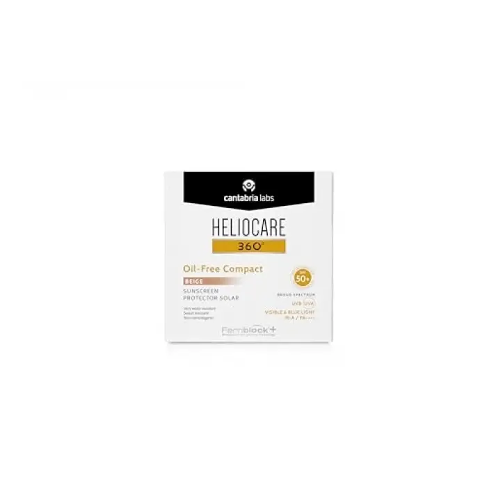 360º Spf 50 Oil-free Compact Color Beige | (Eski Compact Buğday)