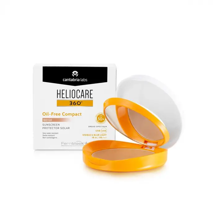 360º Spf 50 Oil-free Compact Color Beige | (Eski Compact Buğday)