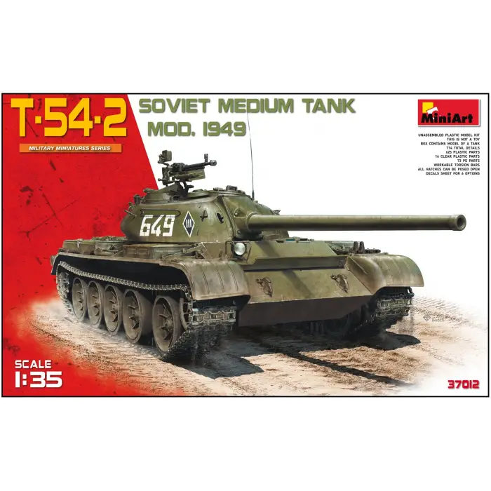 37012 Model kiti T-54-2 Mod.1949