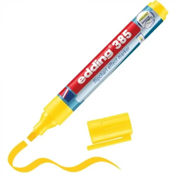 385 Flipchart Efekt Markörü Sarı