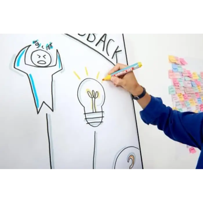 385 Flipchart Efekt Markörü Sarı