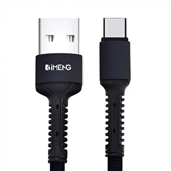 3A USB-A to Type-C Örgülü Data ve Hızlı Şarj Kablosu Siyah