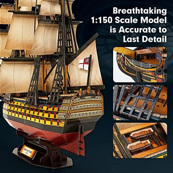 3D 189 Parça Puzzle Hms Victory Donanma Gemisi