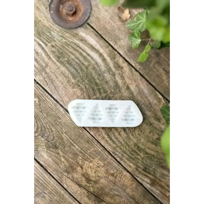 3D Çam Ağacı Mini Dörtlü Mum Kalıbı (Silikon)