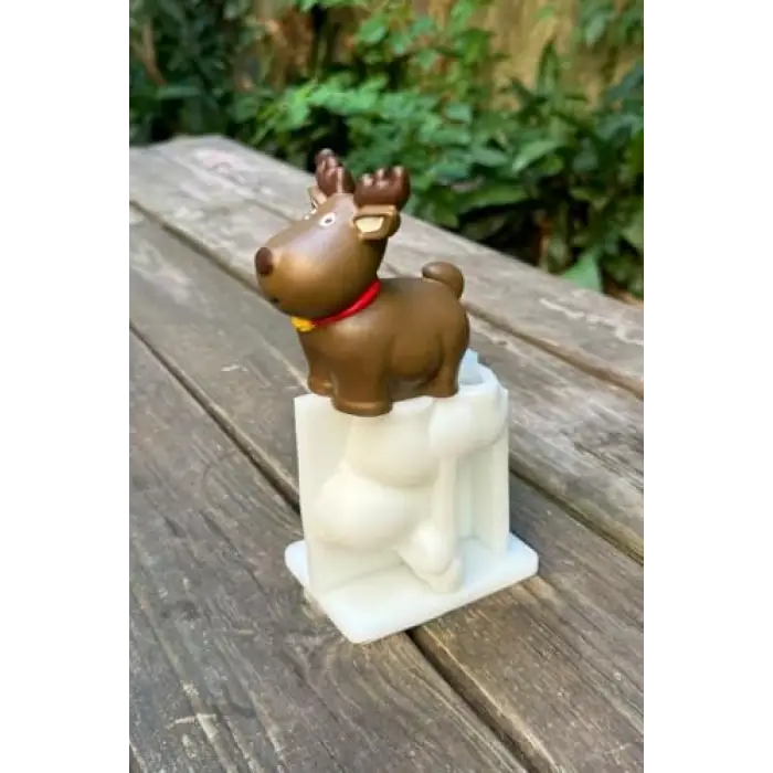 3D Christmas Geyik Silikon Mum Kalıbı