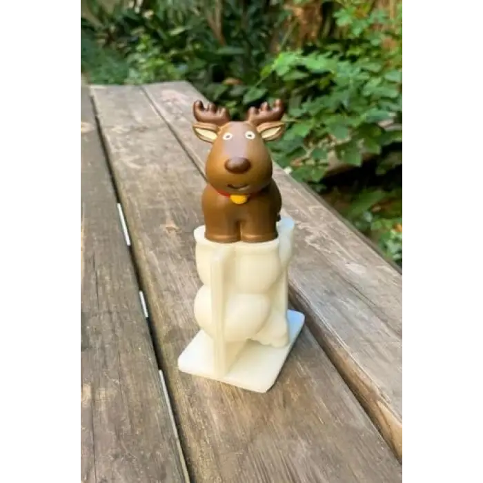3D Christmas Geyik Silikon Mum Kalıbı