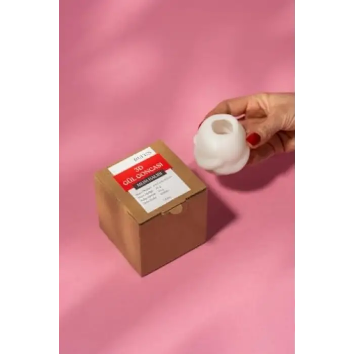 3D Gül Goncası Silikon Mum Kalıbı