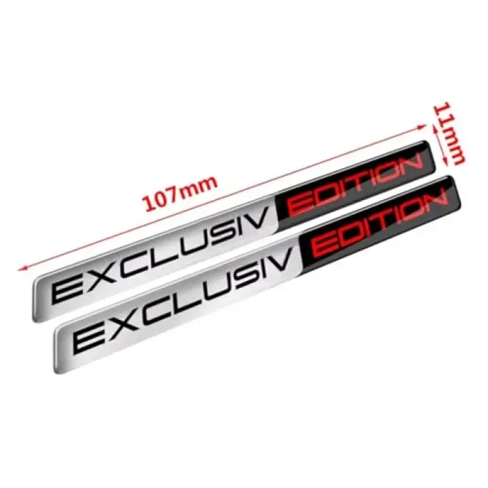 3D Gümüş Sticker
