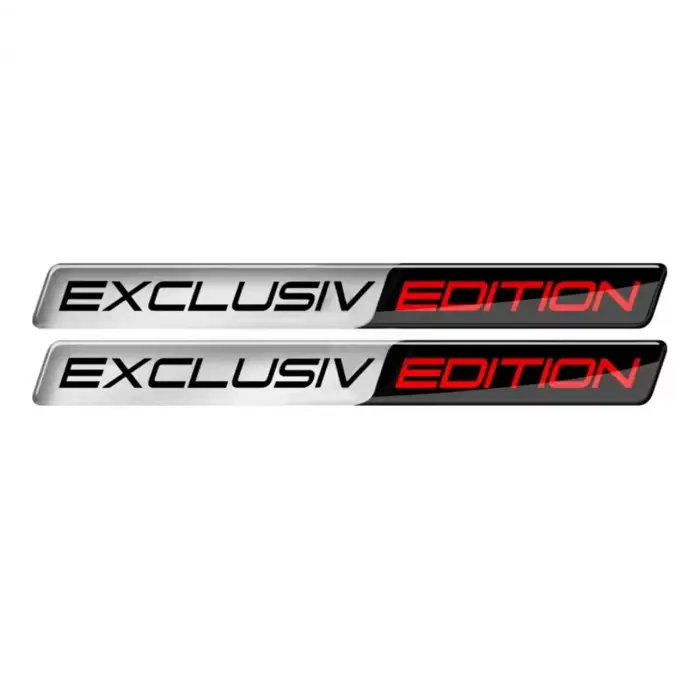 3D Gümüş Sticker