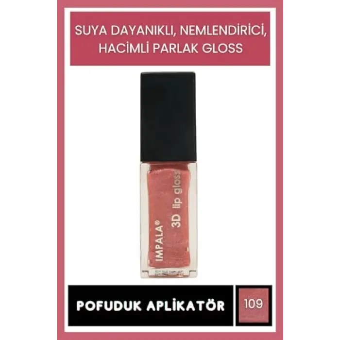 3D Lip Gloss Dudak Parlatıcı No:109