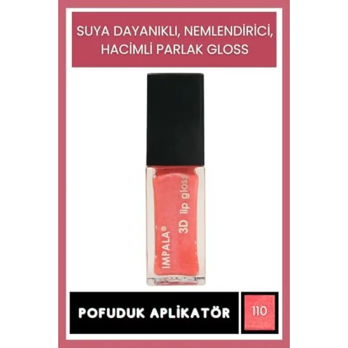 3D Lip Gloss Dudak Parlatıcı No:110