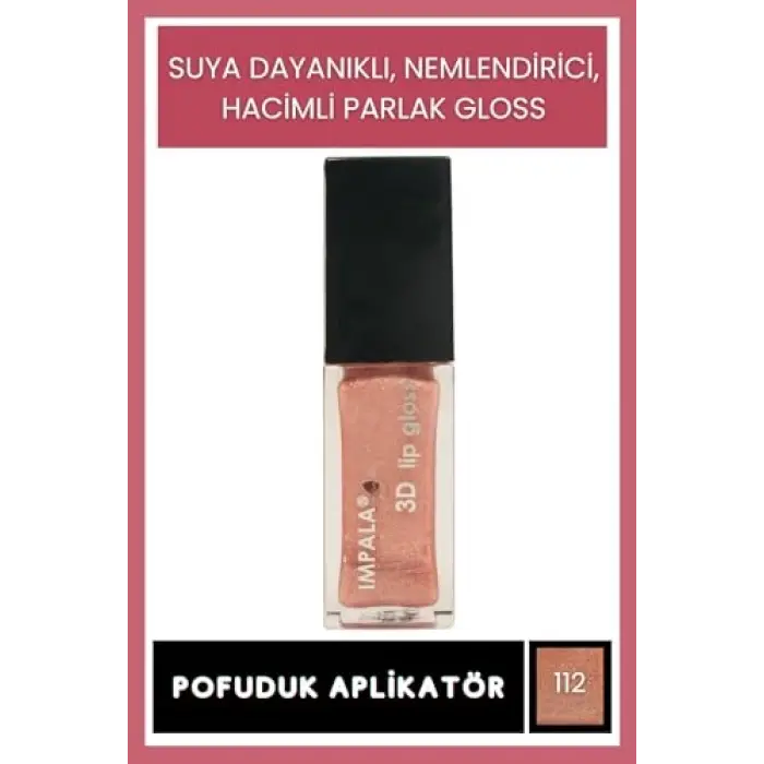 3D Lip Gloss Dudak Parlatıcı No:112
