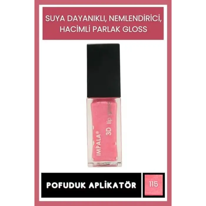 3D Lip Gloss Dudak Parlatıcı No:115