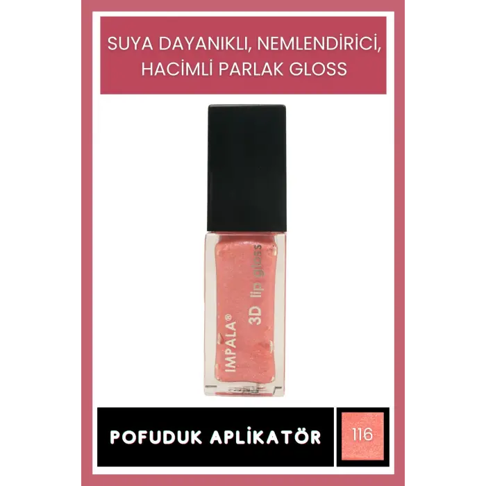3D Lip Gloss Dudak Parlatıcı No:116