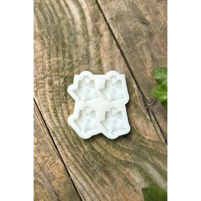 3D Yılbaşı Çanı Mini Dörtlü Mum Kalıbı (Silikon)