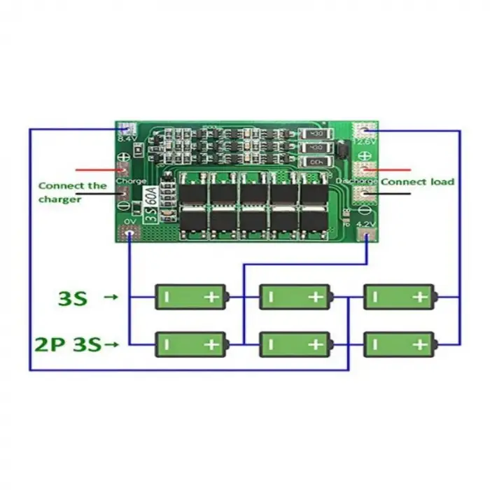 3S 60A Bms Devresi (Balanslı)