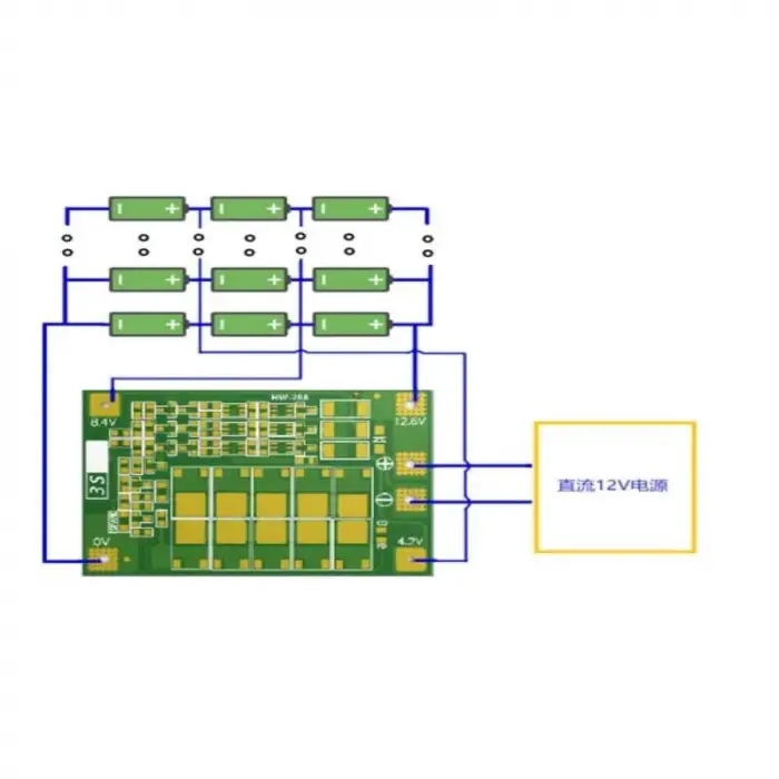 3S 60A Bms Devresi (Balanslı)