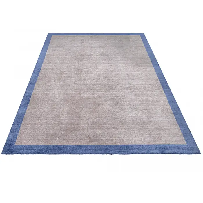 3S Vizon Çerçeveli Modern Geometrik Etnik Eskitme Desenli Boho Halı