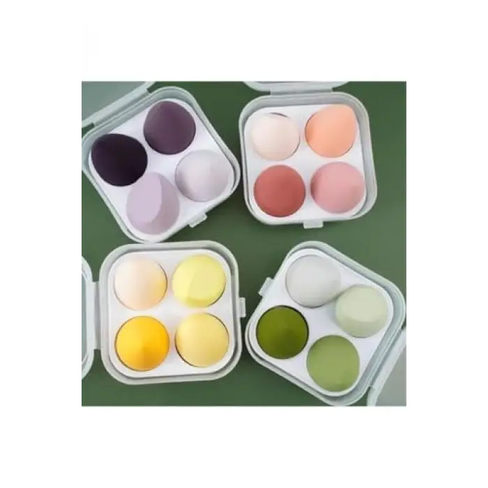 4 Adet Makyaj Süngeri Özel Saklama Kabı