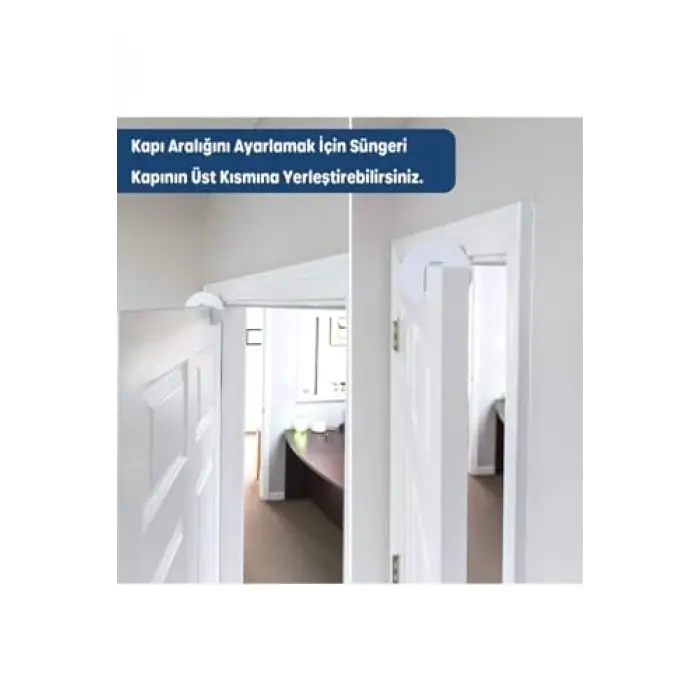4 Adet Sünger Kapı Durdurucu Bebek Güvenliği koruyucu