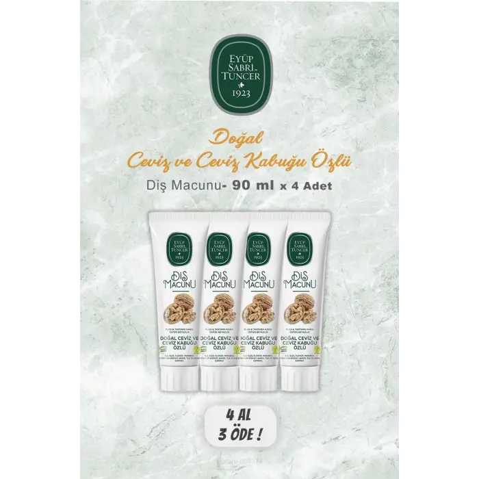 4 AL 3 Öde Diş Macunu Ceviz Özlü 90 ml