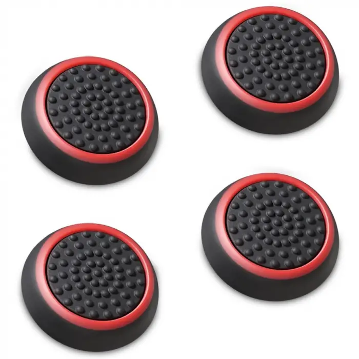 [4] Analog Stick Joystick Controller için Performance baş parmak eklentisi PS4, PS3, Xbox One, Xbox 360, Wii U (Siyah ve Mavi) A1668