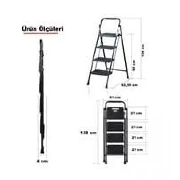 4 Basamaklı Europen Step Merdiven 504292