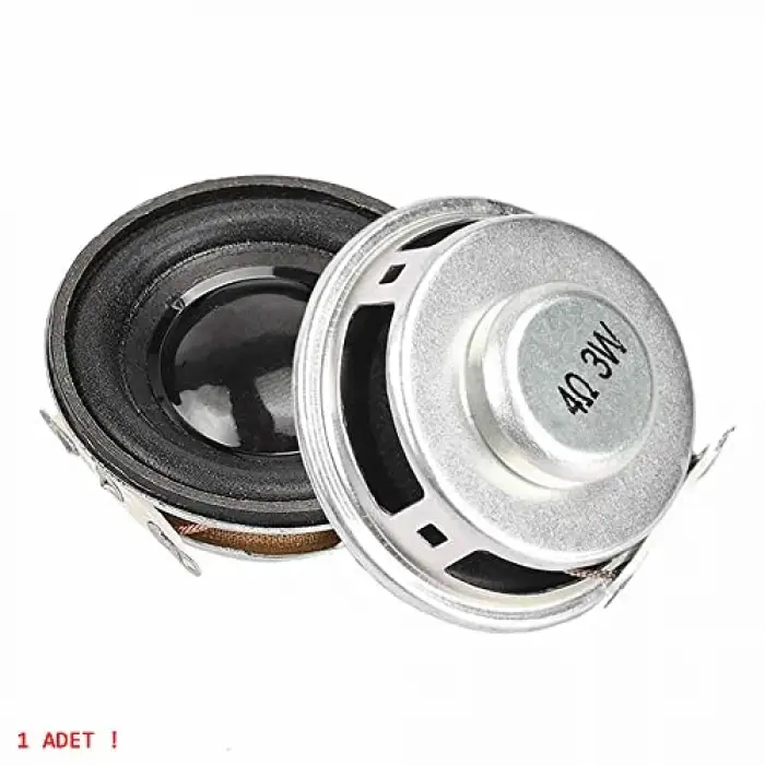 4 cm 4 Ohm 3W yuvarlak mini hoparlör