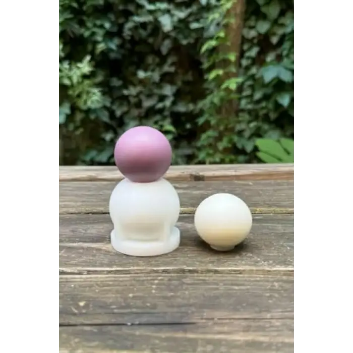 4 cm çapında küre silikon mum kalıbı