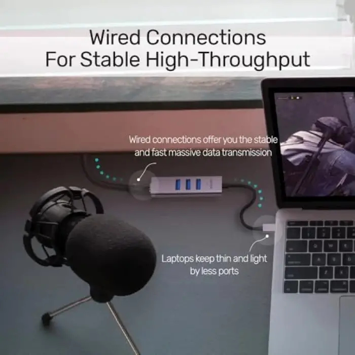 4-in-1 Ethernet Hub (Y-3088B)