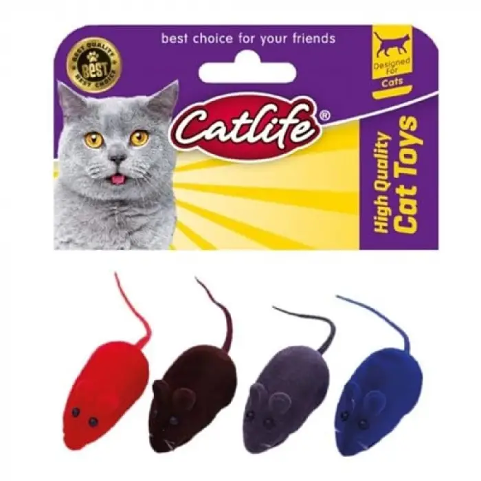 4lü Öten Fare Kedi Oyuncağı