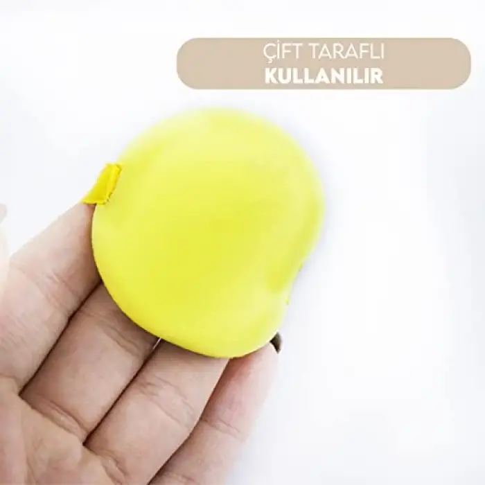 4lü Renkli Pudra Süngeri Pudra Ponponu
