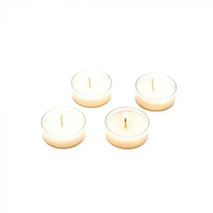4lü Vanilya Sandal Kokulu Bitkisel Tealight Mum Seti